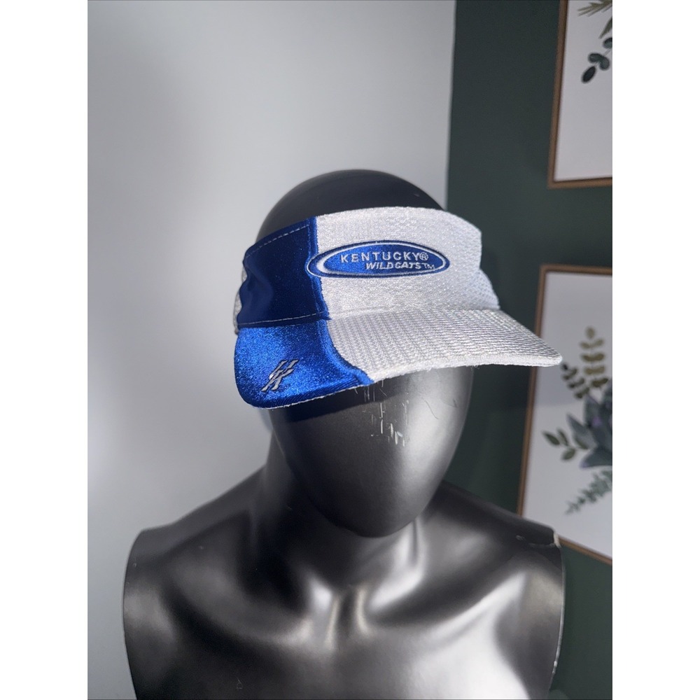 Vintage Starter Kentucky Wildcats Team Visor Hat Adjustable Blue